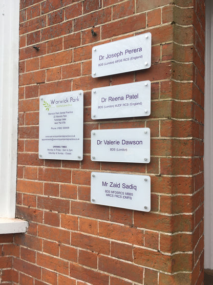 Acrylic Sign - Clear